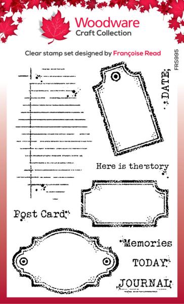 Woodware - Stempel "Old Labels" Clear Stamps