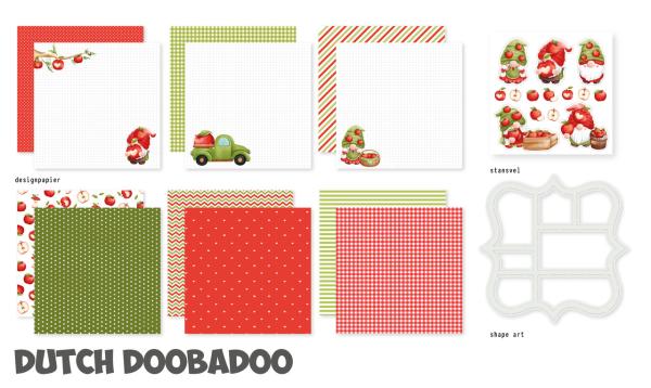 Dutch Doobadoo - Papier Kit "Apple Tree" Crafty Kit - 12 Bogen