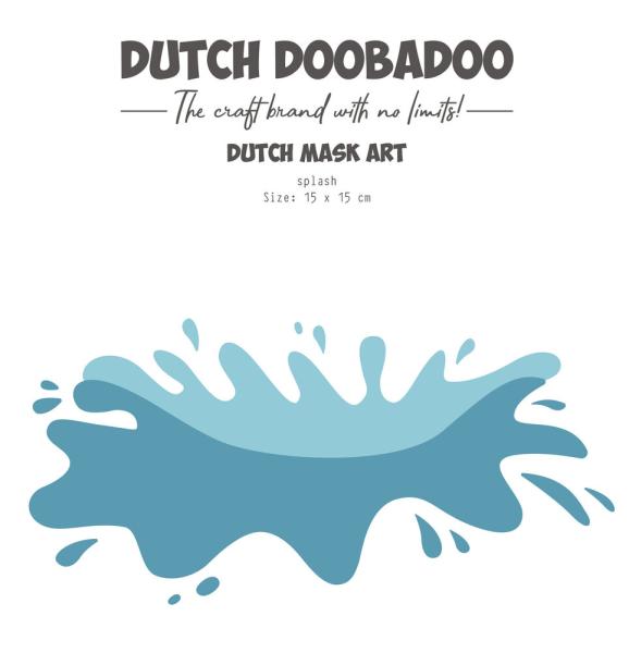 Dutch Doobadoo - Schablone A5 "Splash" Stencil - Dutch Mask Art