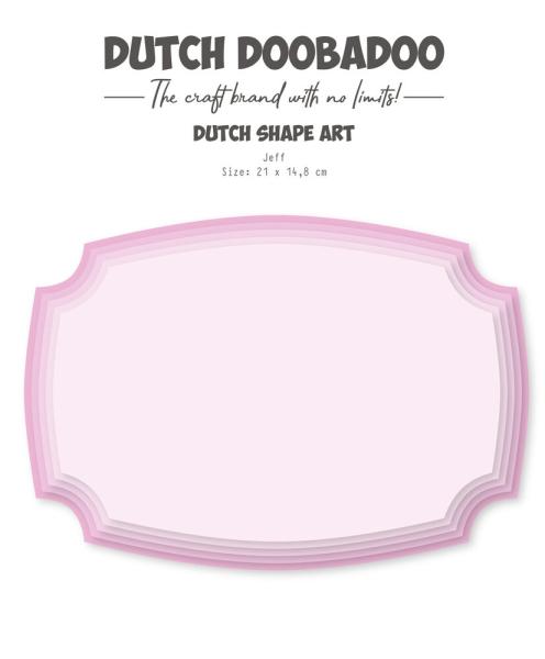 Dutch Doobadoo - Schablone A5 "Jeff" Stencil - Dutch Shape Art 