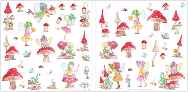 Craft Consortium - Designpapier "Fairy Wishes" Paper Pad 12x12 Inch - 40 Bogen