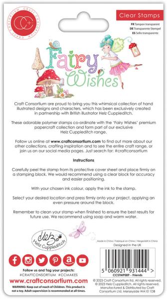 Craft Consortium - Stempelset "Fairy Wishes" Clear Stamps