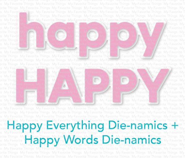 My Favorite Things - Stanzschablone "Happy Words" Die-namics