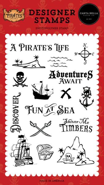 Carta Bella - Stempelset "Fun At Sea" Clear Stamps