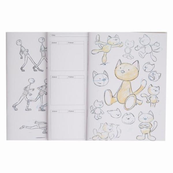 Docrafts - Skizzenbuch "Animation" Artiste Sketchbooks A4 - 3-teiliges Set je 40 Seiten