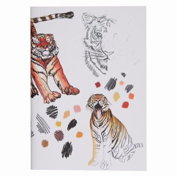 Docrafts - Skizzenbuch "Tigers" Artiste Sketchbooks A5 - 3-teiliges Set je 40 Seiten