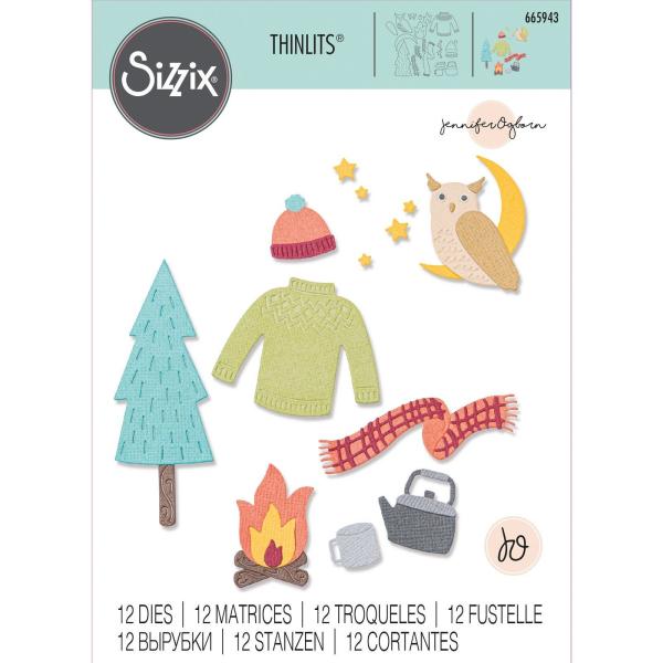 Sizzix - Stanzschablone "Cozy Woodland" Thinlits Craft Dies by Jennifer Ogborn