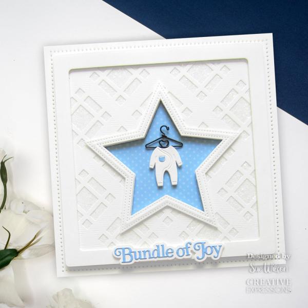 Creative Expressions - Stanzschablone "Mini Shadowed Sentiments Bundle Of Joy" Craft Dies Mini Design by Sue Wilson