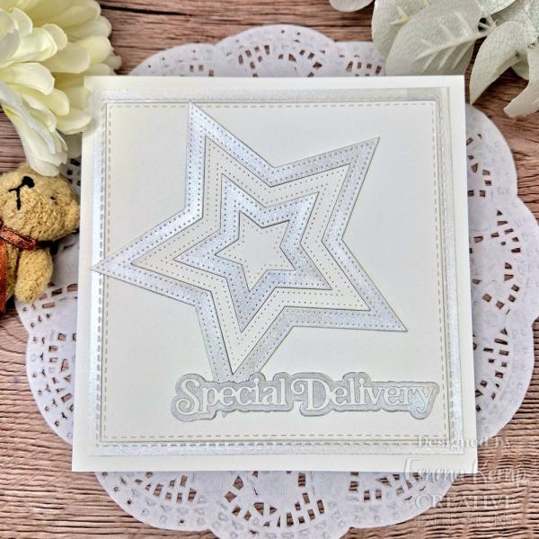 Creative Expressions - Stanzschablone "Mini Shadowed Sentiments Special Delivery" Craft Dies Mini Design by Sue Wilson