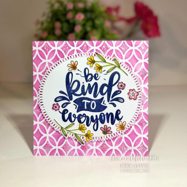 Creative Expressions - Schablone "Calm" Mini Stencil 