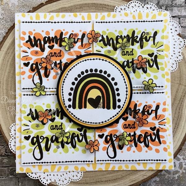 Creative Expressions - Schablone "Grateful " Mini Stencil 