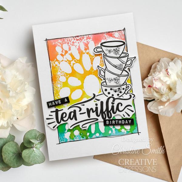 Creative Expressions - Schablone "Grateful " Mini Stencil 