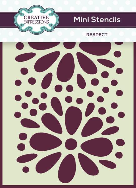 Creative Expressions - Schablone "Respect " Mini Stencil 