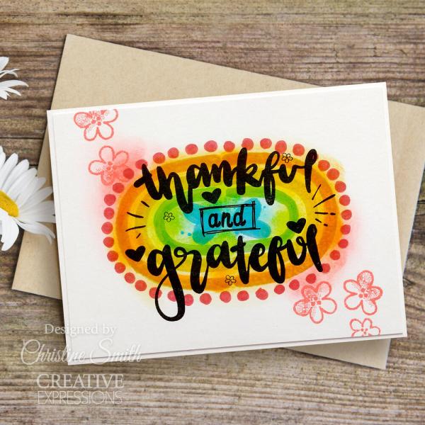 Creative Expressions - Stempelset A6 "Thankful" Clear Stamps