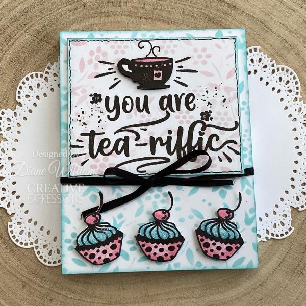 Creative Expressions - Stempelset A6 "Tea-riffic" Clear Stamps