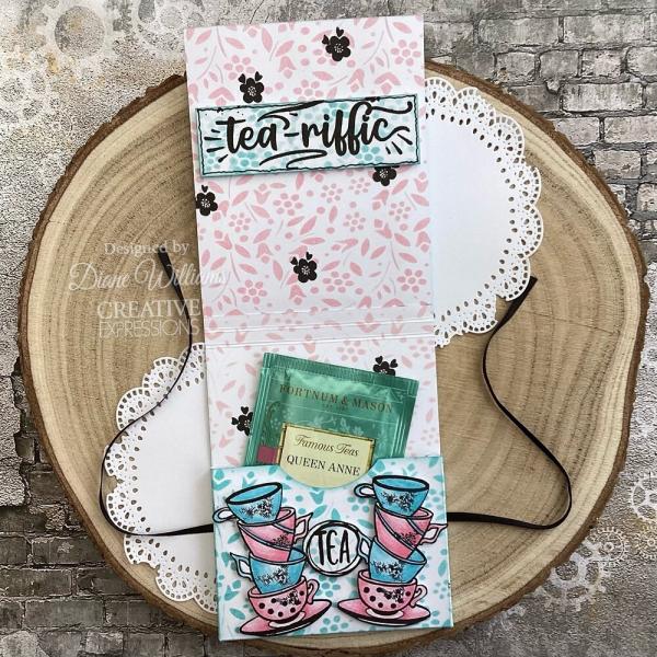 Creative Expressions - Stempelset A6 "Tea-riffic" Clear Stamps