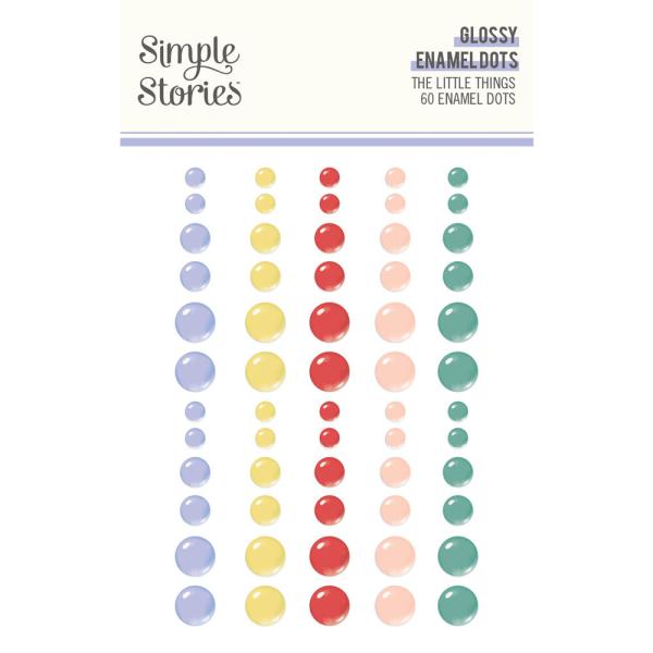 Simple Stories - Enamel Dots "The Little Things" 60 Stück 