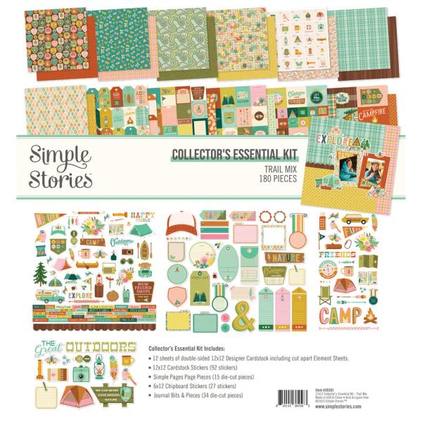 Simple Stories - Collectors Essential Kit "Trail Mix" 12 Bogen Designpapier