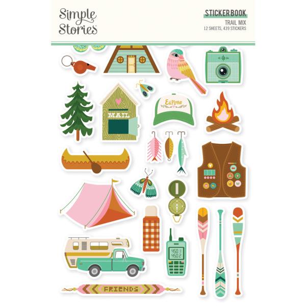 Simple Stories - Aufkleber "Trail Mix" Sticker Book