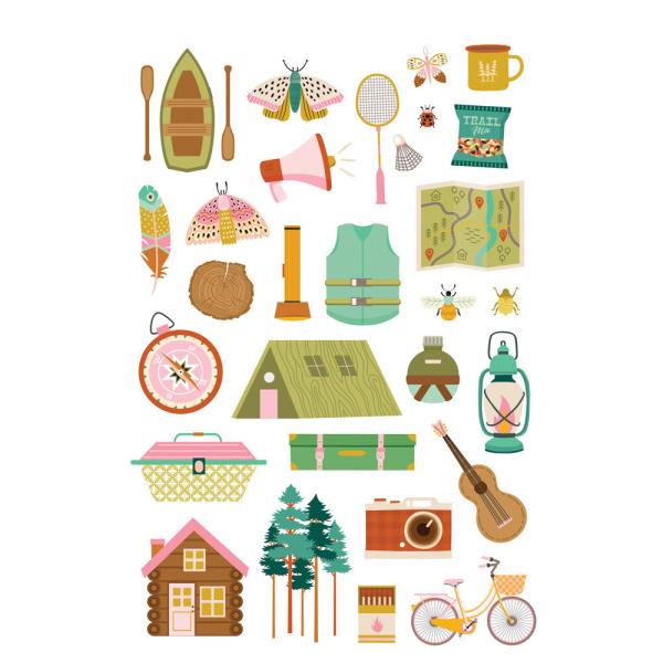 Simple Stories - Aufkleber "Trail Mix" Sticker Book