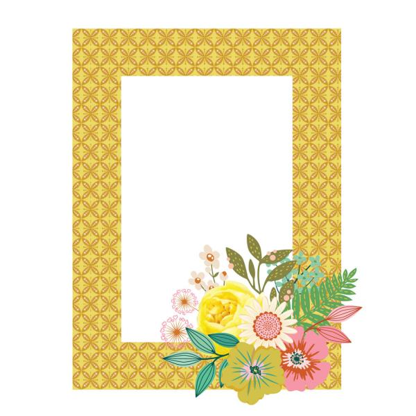 Simple Stories - Chipboard Frames "Trail Mix" 