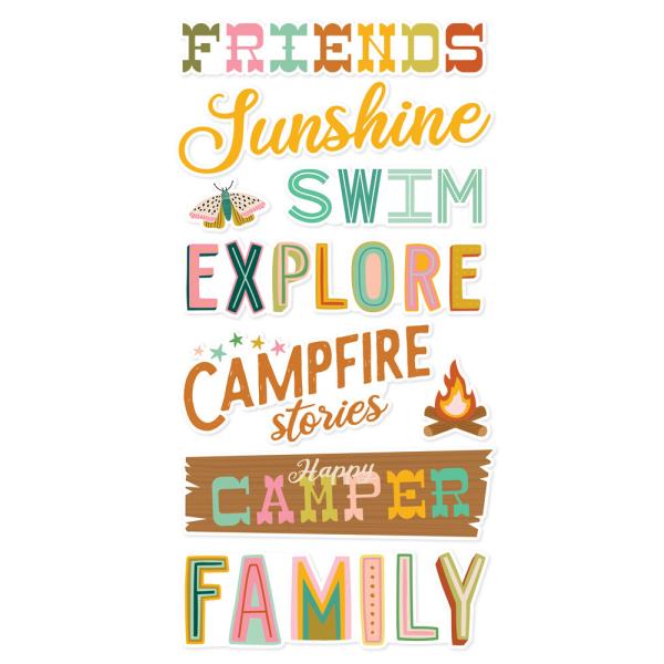 Simple Stories - Aufkleber "Trail Mix" Foam Sticker