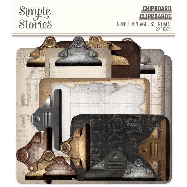 Simple Stories - Stanzteile "Clipboards" Die Cuts