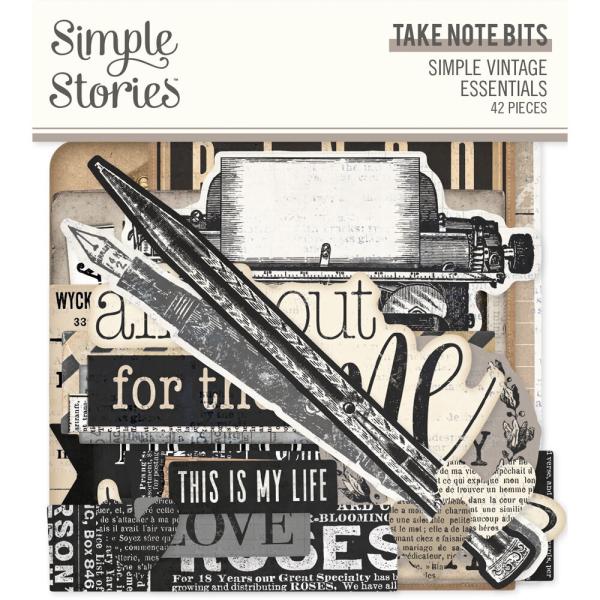 Simple Stories - Stanzteile "Take Note Bits" Die Cuts