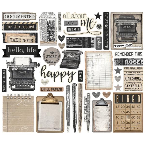 Simple Stories - Stanzteile "Take Note Bits" Die Cuts