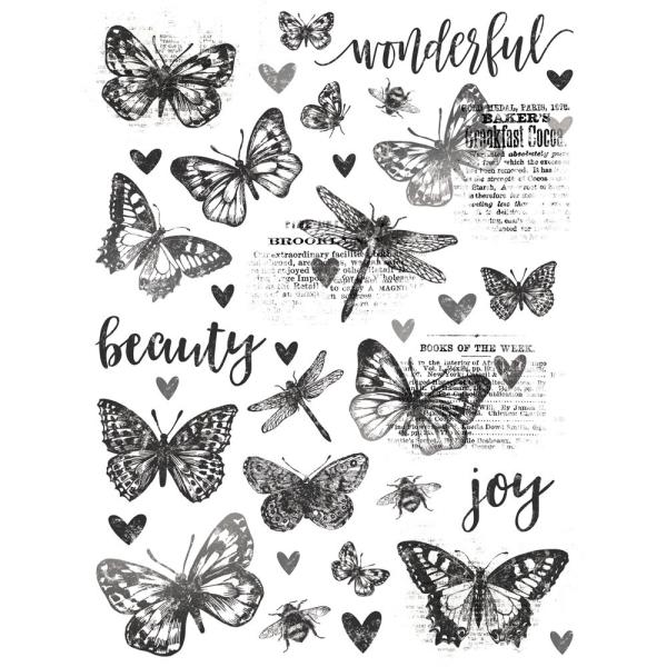 Simple Stories - Transfer Sticker "Butterflies" Rub Ons