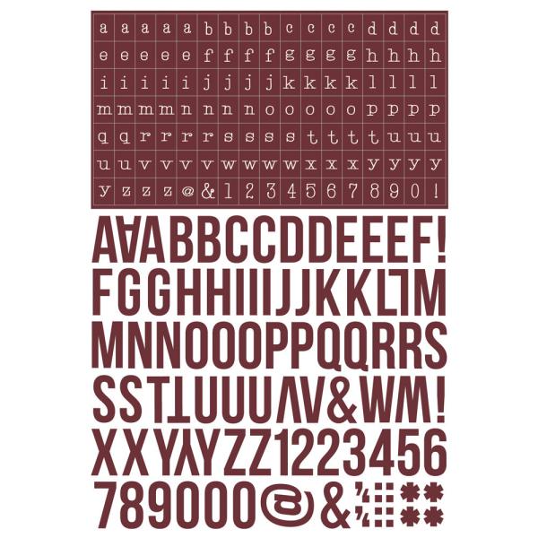 Simple Stories - Aufkleber "Color Vibe Darks Alphabet" Sticker Book