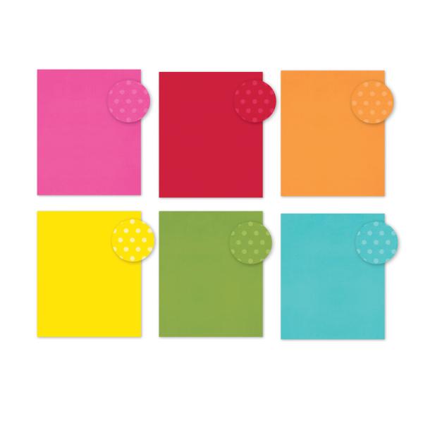 Simple Stories - Designpapier "Color Vibe Brights" Paper Pack 6x8 Inch - 24 Bogen