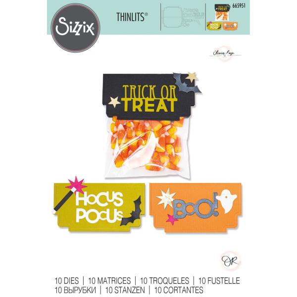 Sizzix - Stanzschablone "Halloween Toppers" Thinlits Craft Dies by Olivia Rose