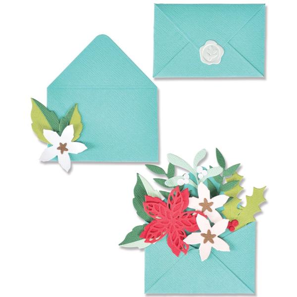 Sizzix - Stanzschablone "Festive Envelope" Thinlits Craft Dies by Lisa Jones