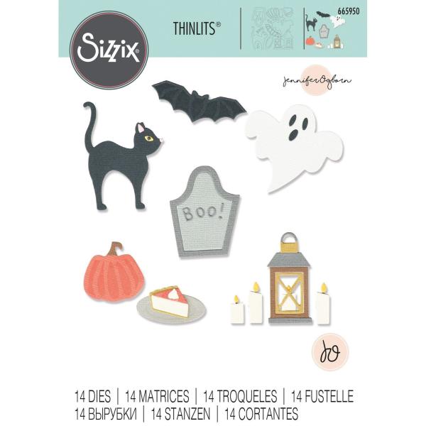 Sizzix - Stanzschablone "Halloween Motifs" Thinlits Craft Dies by Jennifer Ogborn