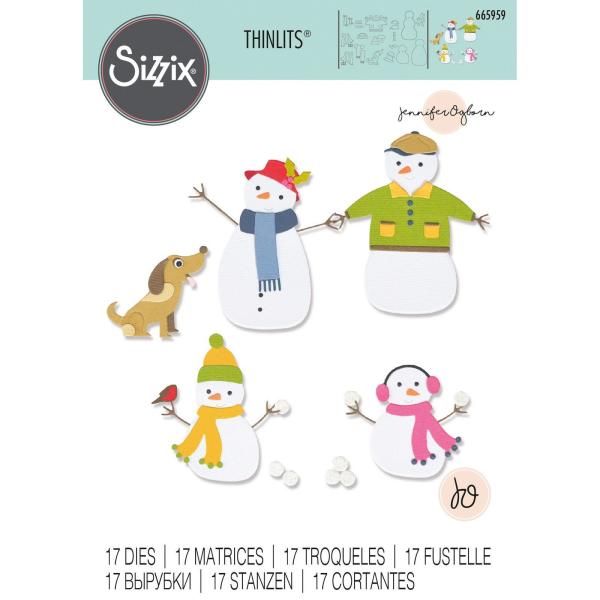 Sizzix - Stanzschablone "Snow Family " Thinlits Craft Dies by Jennifer Ogborn