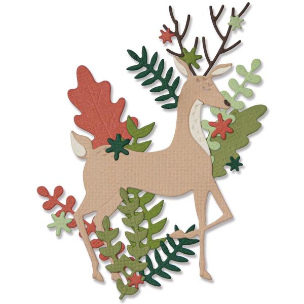 Sizzix - Stanzschablone "Delightful Deer" Thinlits Craft Dies by Lisa Jones