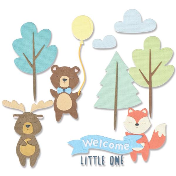 Sizzix - Stanzschablone "Woodland Baby Set " Thinlits Craft Dies by Jennifer Ogborn