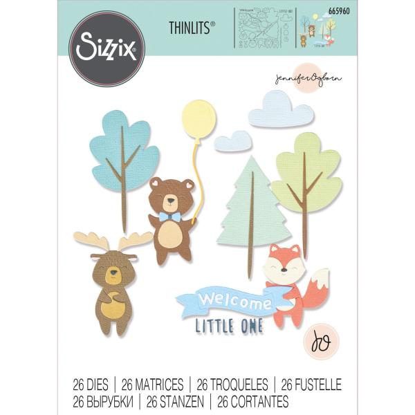 Sizzix - Stanzschablone "Woodland Baby Set " Thinlits Craft Dies by Jennifer Ogborn