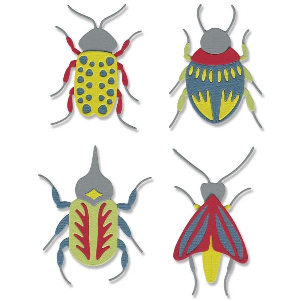 Sizzix - Stanzschablone "Patterned Bugs" Thinlits Craft Dies by Jennifer Ogborn