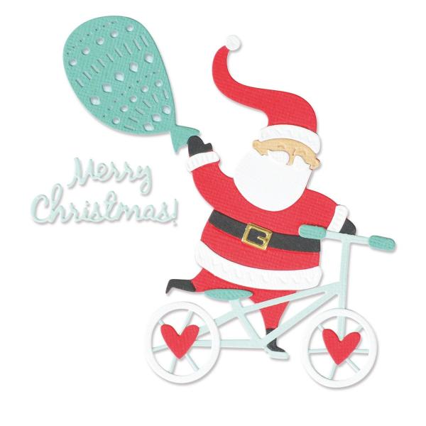 Sizzix - Stanzschablone "Santa's Bike" Thinlits Craft Dies by Olivia Rose