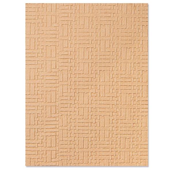 Sizzix - 3D Prägefolder "Wovon Leather" Embossing Folder Design by Eileen Hull