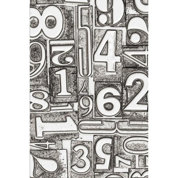 Sizzix - 3D Prägefolder "Numbered" Embossing Folder Design by Tim Holtz