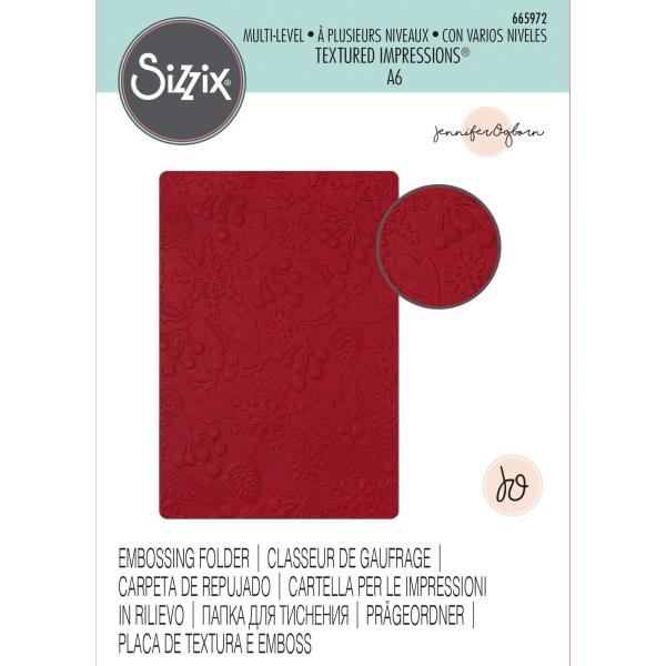 Sizzix - 3D Prägefolder "Winter Pattern" Embossing Folder Design by Jennifer Ogborn