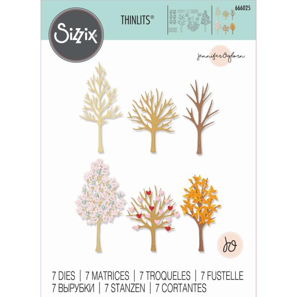 Sizzix - Stanzschablone "Seasonal Trees" Thinlits Craft Dies by Jennifer Ogborn