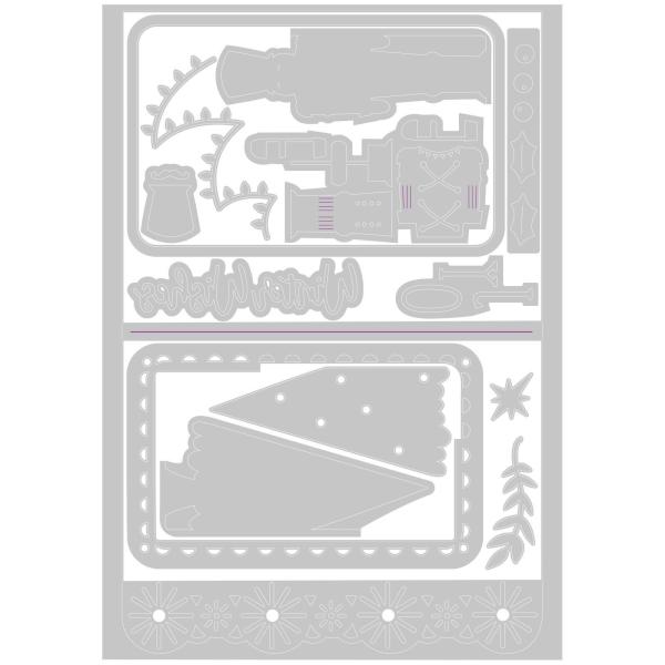 Sizzix - Stanzschablone "Nutcracker Card Base" Thinlits Craft Dies by Olivia Rose