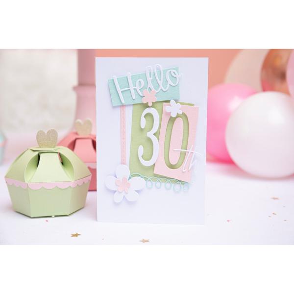 Sizzix - Stanzschablone "Fabulous Birthday Numbers" Thinlits Craft Dies by Debi Potter