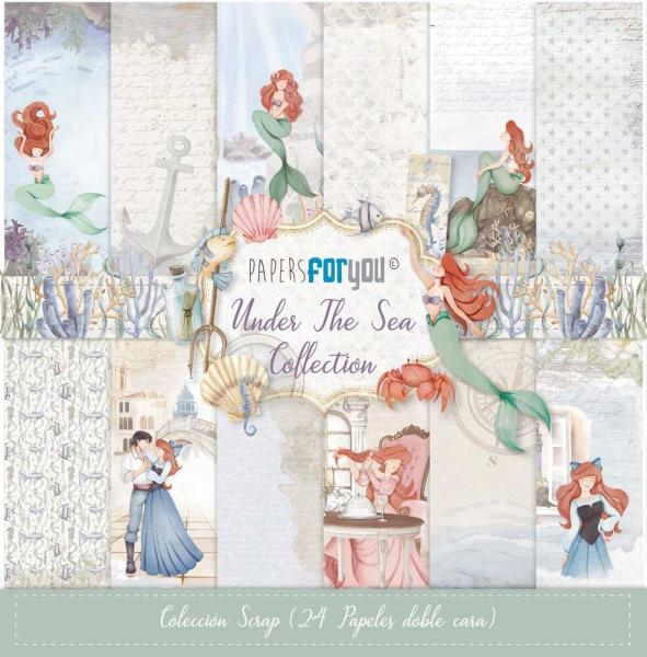 Papers For You - Designpapier "Under The Sea" Scrap Paper Pack 6x6 Inch - 24 Bogen  