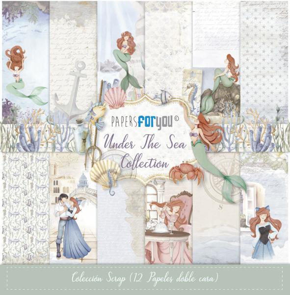 Papers For You - Designpapier "Under The Sea " Paper Pack 30,5x32 cm - 12 Bogen 