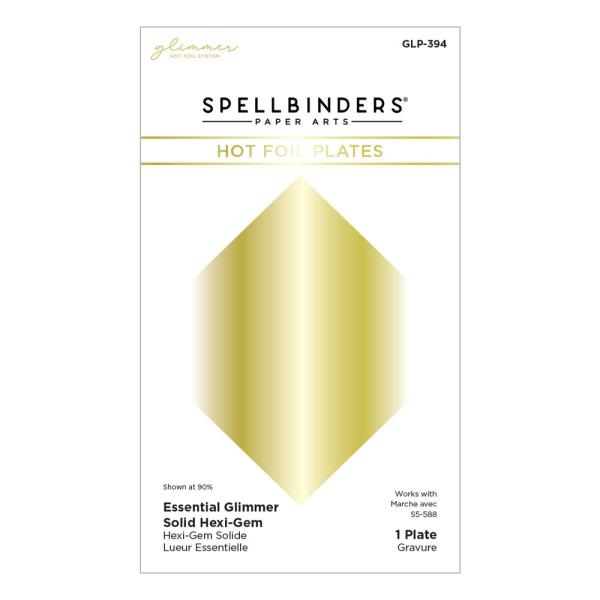 Spellbinders - Heißfolien-Platte "Hexi-Gem" Hot Foil Plate